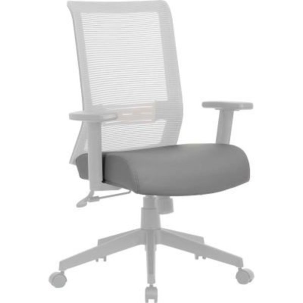 Boss Office Products Boss Antimicrobial Seat Cover - Vinyl - Gray B6COV22